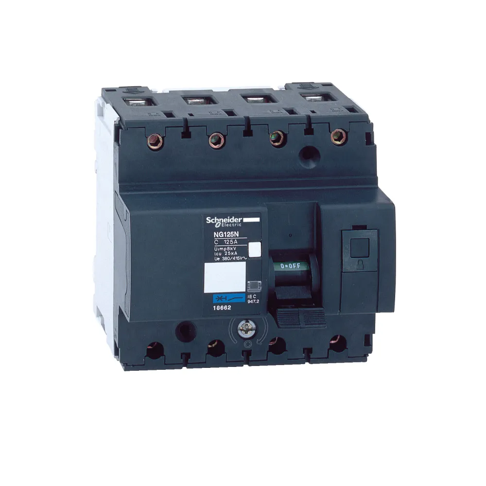 Schneider Electric Wyłącznik nadprądowy Acti9 NG125N-C100-4 C 100A 4-biegunowy, 18660