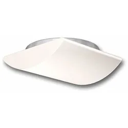 RS 107 L BIAŁY OPRAWA SUFITOWA PLAFON 2X G9/ 40W IP44 8M 360ST + CZUJNIK RUCHU SZKŁO OPAL