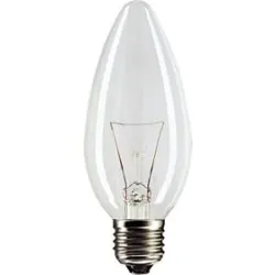 B35 ŻARÓWKA WSTRZĄSOODPORNA ŚWIECZKA 60W E27 230V PRZEZROCZYSTA WW 2700K 450LM SOLEO WST-0038