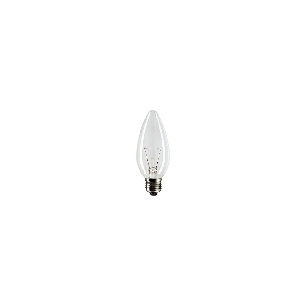 B35 ŻARÓWKA WSTRZĄSOODPORNA ŚWIECZKA 60W E27 230V PRZEZROCZYSTA WW 2700K 450LM SOLEO WST-0038
