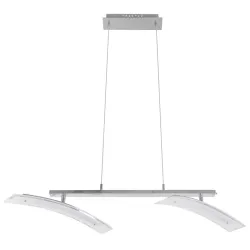 ADELE CHROM/ BIAŁY OPRAWA WISZĄCA LED 8W WW 3000K 1280LM IP20 STOP METALI/ SZKŁO