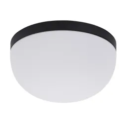 KALLISTO CZARNY OPRAWA SUFITOWA PLAFON NT 2X E27/ 40W IP44 METAL/ SZKŁO