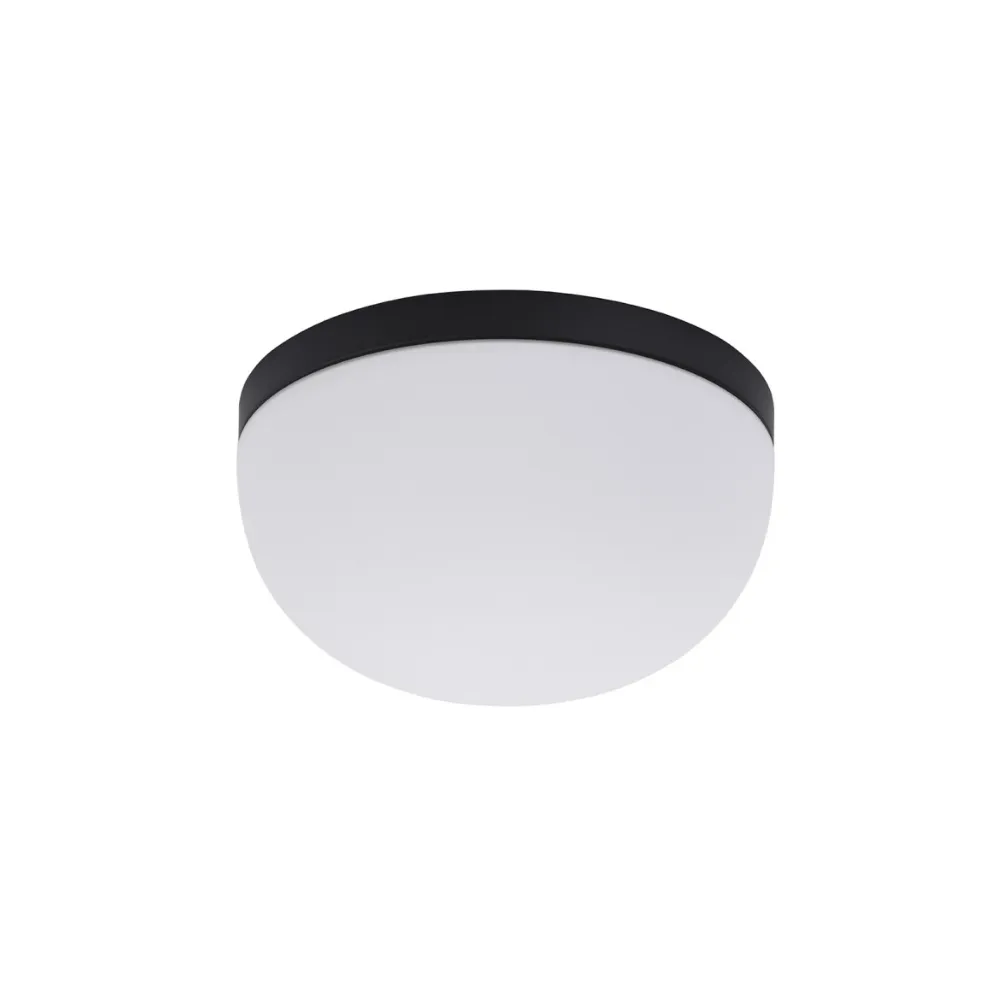 KALLISTO CZARNY OPRAWA SUFITOWA PLAFON NT 2X E27/ 40W IP44 METAL/ SZKŁO