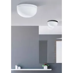 KALLISTO CZARNY OPRAWA SUFITOWA PLAFON NT 2X E27/ 40W IP44 METAL/ SZKŁO