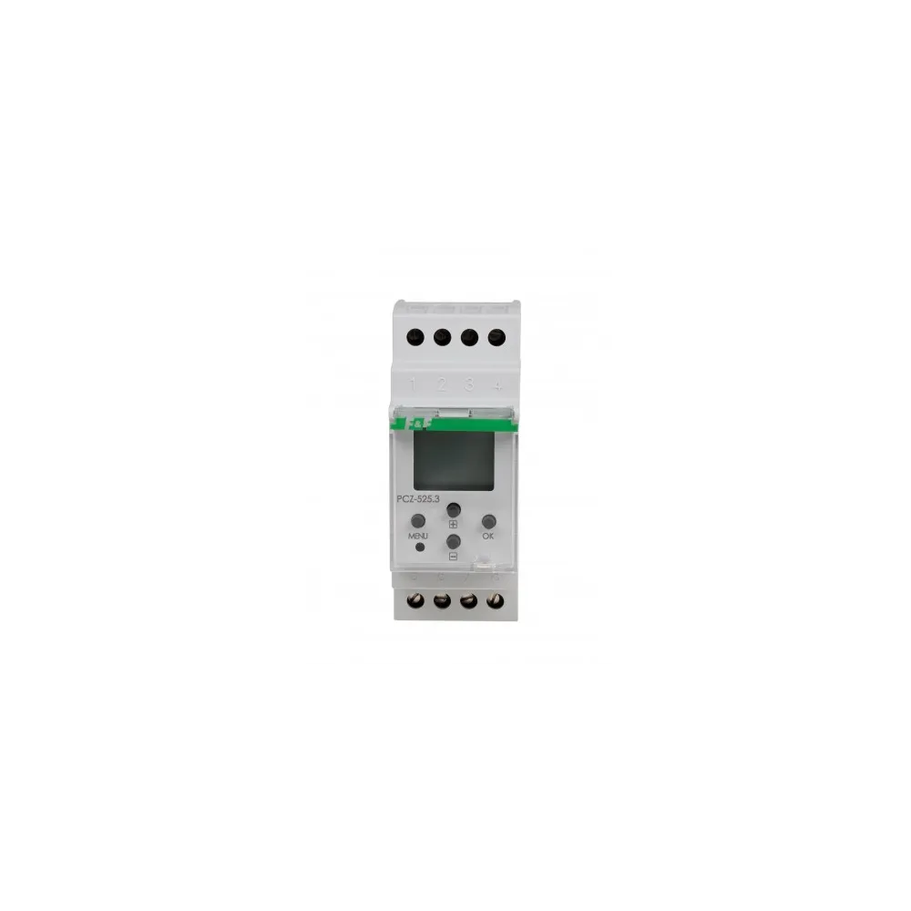 PCZ-525.2 ZEGAR STERUJĄCY 1-KANAŁOWY ASTRONOMICZNY 16A 1P 2M 24-264V AC/DC PRZERWA NOCNA