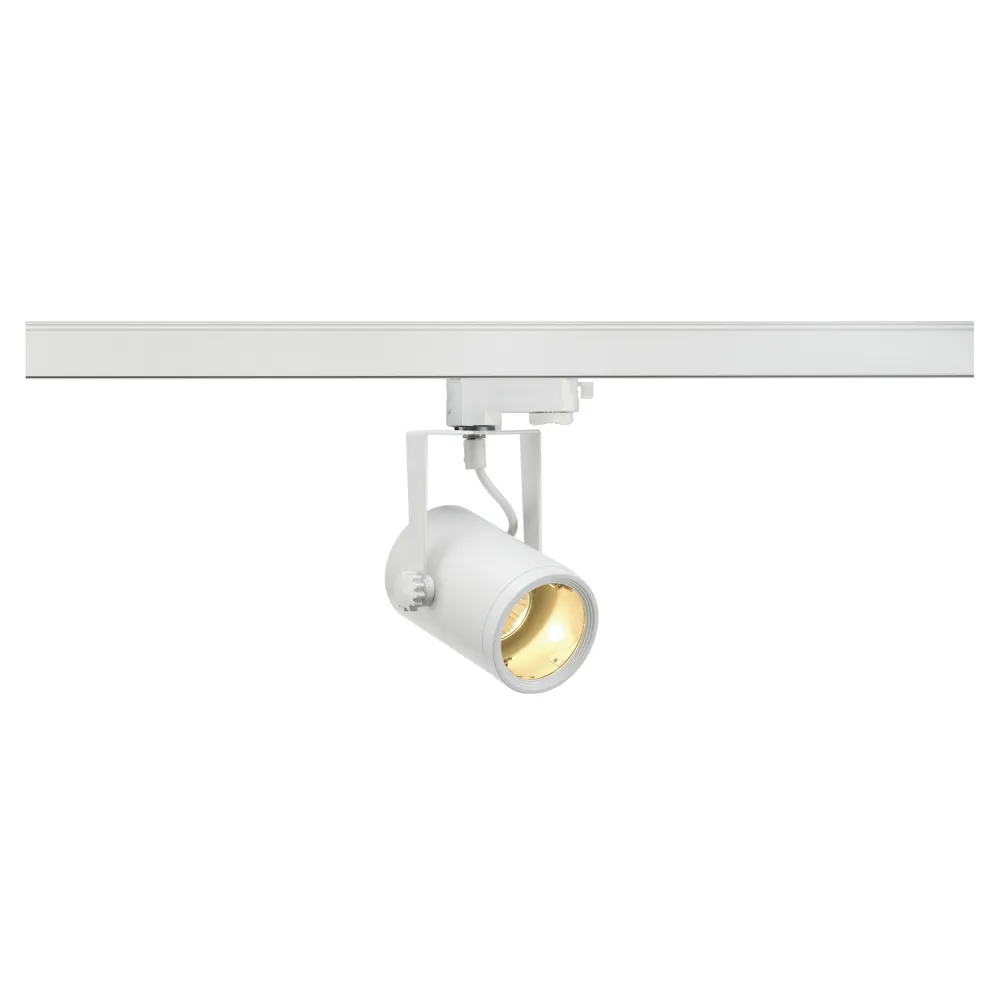 EURO SPOT BIAŁY OPRAWA SYSTEMOWA TRACK REFLEKTOR 3F 1X GU10/ 25W IP20 ALUMINIUM