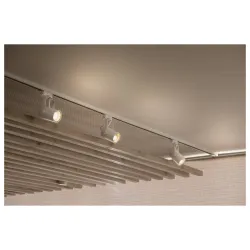 EURO SPOT BIAŁY OPRAWA SYSTEMOWA TRACK REFLEKTOR 3F 1X GU10/ 25W IP20 ALUMINIUM