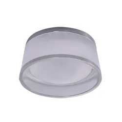 UNA PRZEZROCZYSTY OPRAWA SUFITOWA PT LED 7W NW 4000K 590LM IP44 SZKŁO/ ALUMINIUM