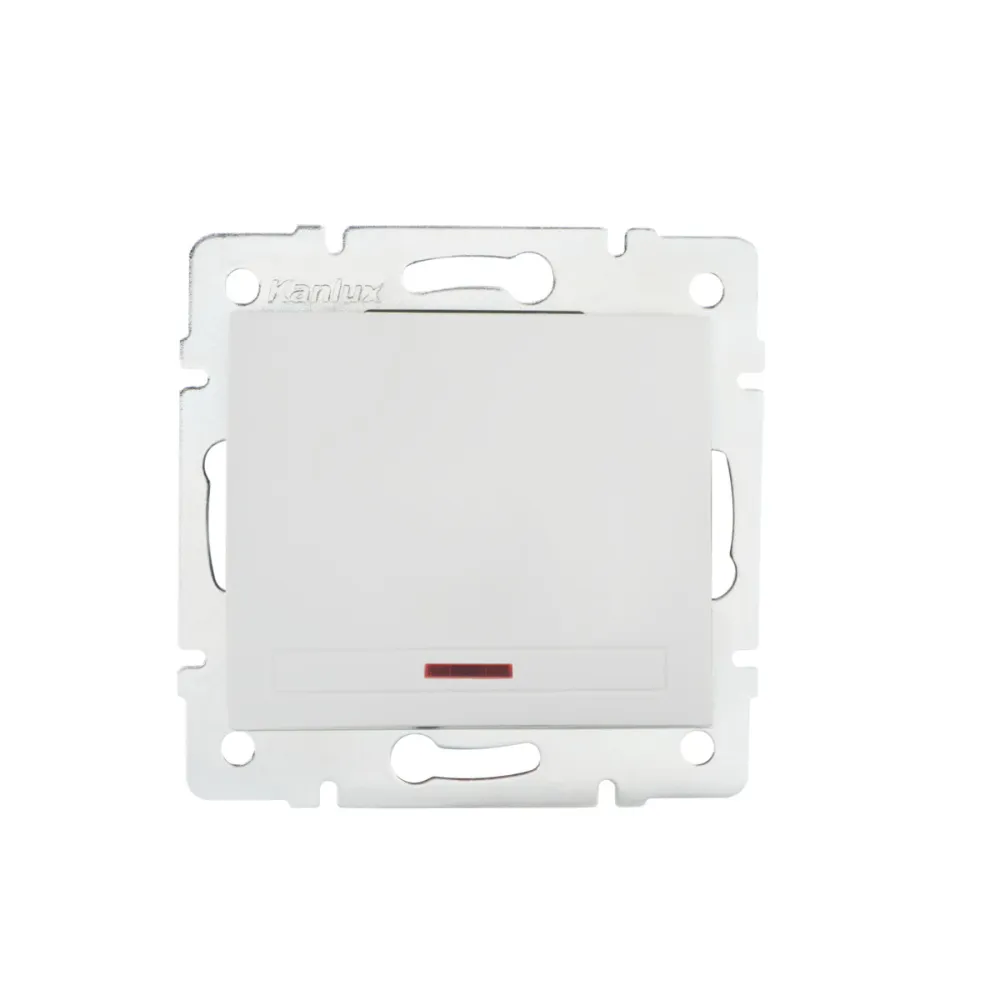 DOMO 01-1110-202 BI  ŁĄCZNIK JEDNOBIEGUNOWY Z LED