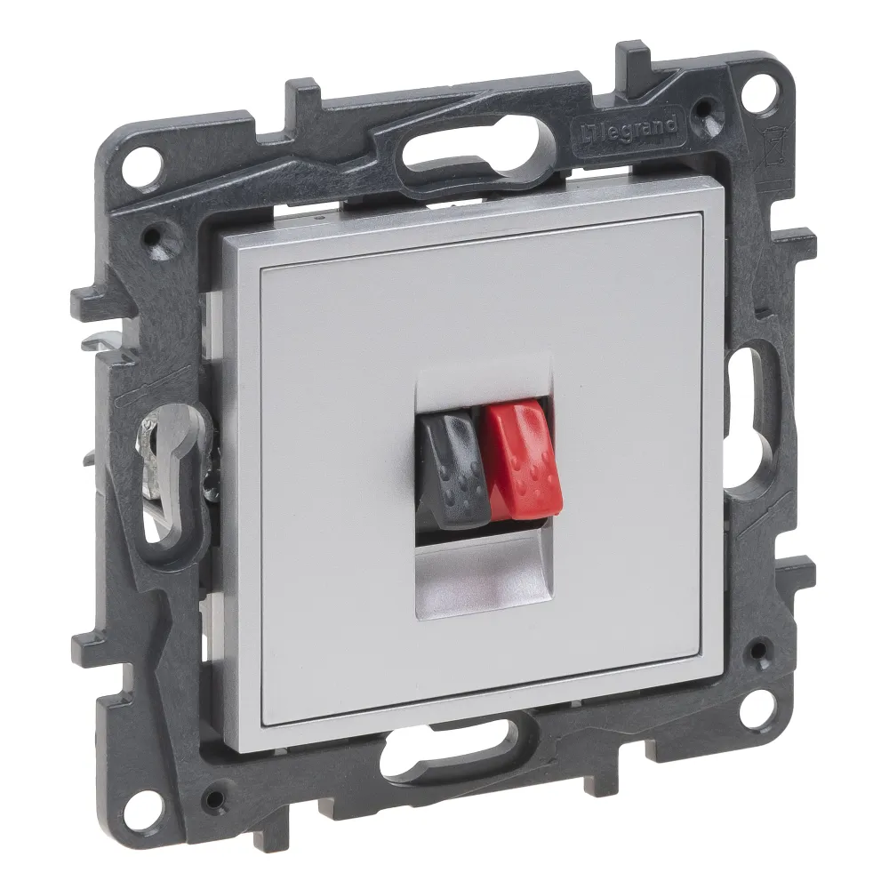NILOE STEP MODUŁ ALUMINIUM GNIAZDO GŁOŚNIKOWE HI-FI 1X ZACISKI 4MM2