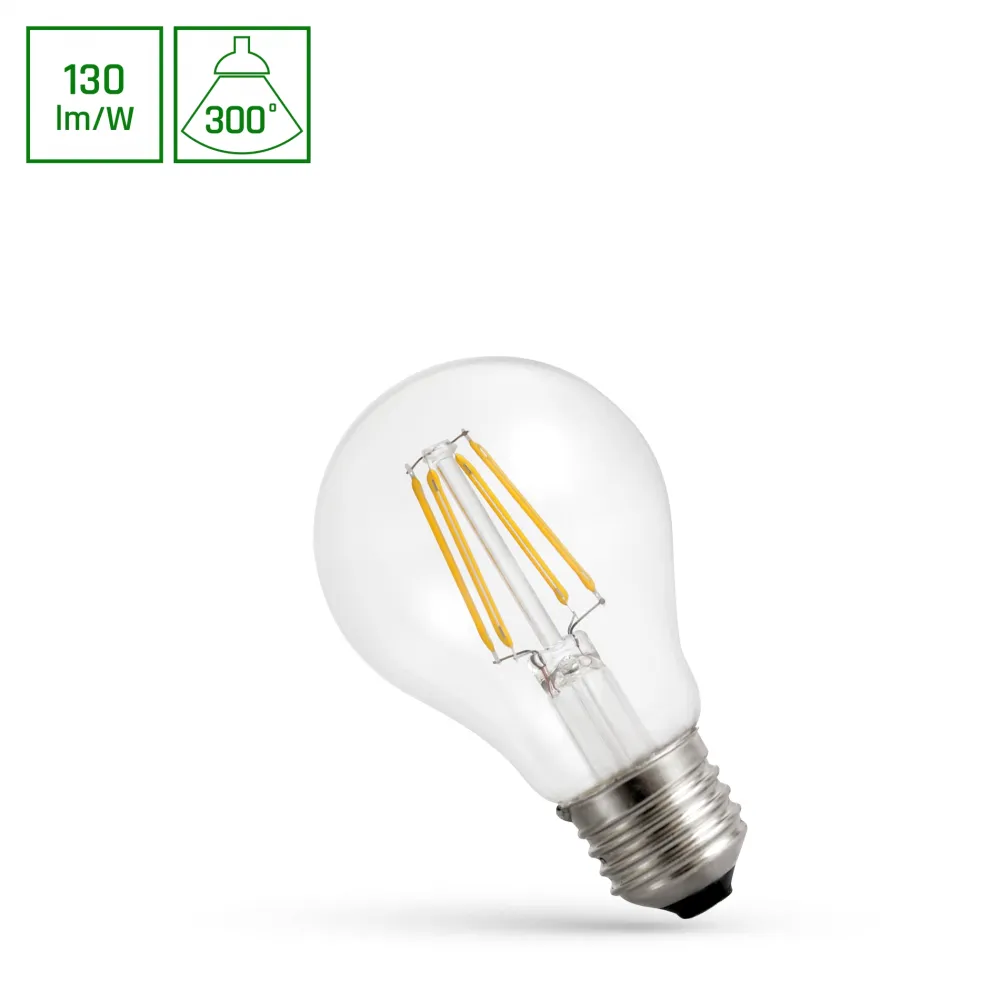 ŻARÓWKA LED FILAMNET 5.5 E27 230V PRZEZROCZYSTA COG 827 LED GLS E-27 230V DIMMABLE