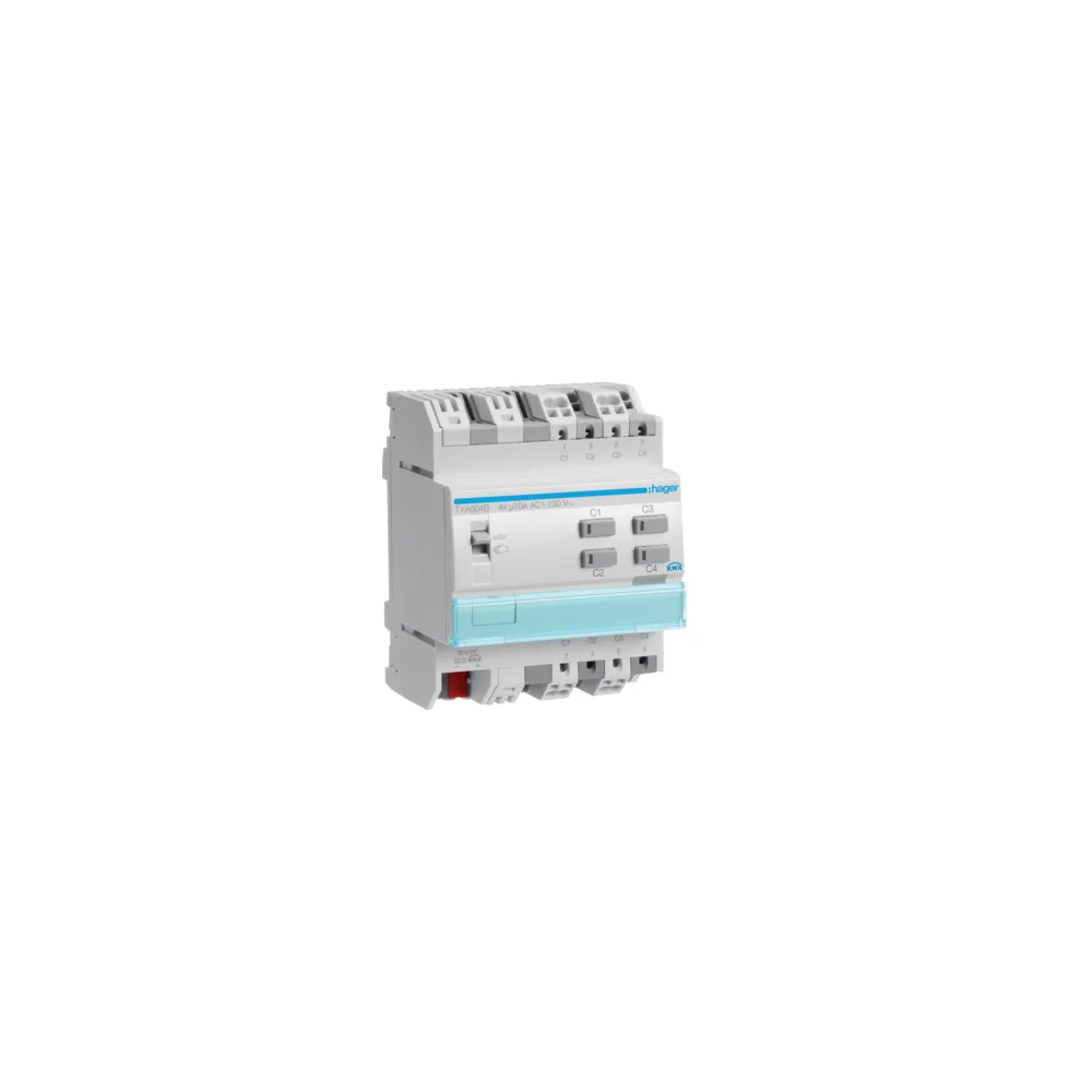 KNX WYJŚCIE BINARNE 4-KROTNE 10A, 4 MOD