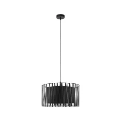 HARMONY BLACK CZARNY OPRAWA WISZĄCA 1X E27/ 15W IP20 TKANINA/ TWORZYWO