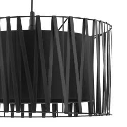HARMONY BLACK CZARNY OPRAWA WISZĄCA 1X E27/ 15W IP20 TKANINA/ TWORZYWO