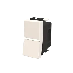 ZENIT BIAŁY ŁĄCZNIK 1X 1MODUŁOWY MECHANIZM + KLAWISZ