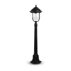 VT-851 CZARNY OPRAWA OGRODOWA SŁUPEK 1X E27/ 60W IP44 ALUMINIUM/ TWORZYWO