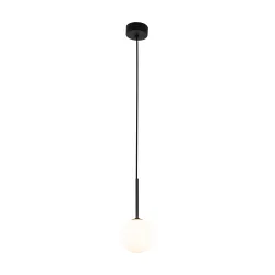 MARTIN BLACK/ WHITE CZARNY/ BIAŁY OPRAWA WISZĄCA 1X G9/ 8W IP20 METAL/ TWORZYWO/ SZKŁO