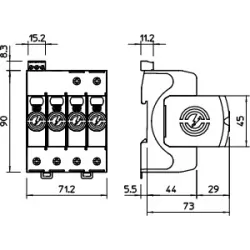 V20-3+NPE+FS-280 OGRANICZNIK PRZEPIĘĆ V20