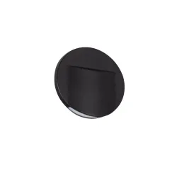 ERINUS LED O B-WW CZARNY OPRAWA SCHODOWA LED OKRĄGŁA 0.8W 12V WW 3000K 15LM IP20 TWORZYWO
