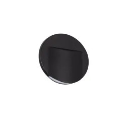 ERINUS LED O B-WW CZARNY OPRAWA SCHODOWA LED OKRĄGŁA 0.8W 12V WW 3000K 15LM IP20 TWORZYWO