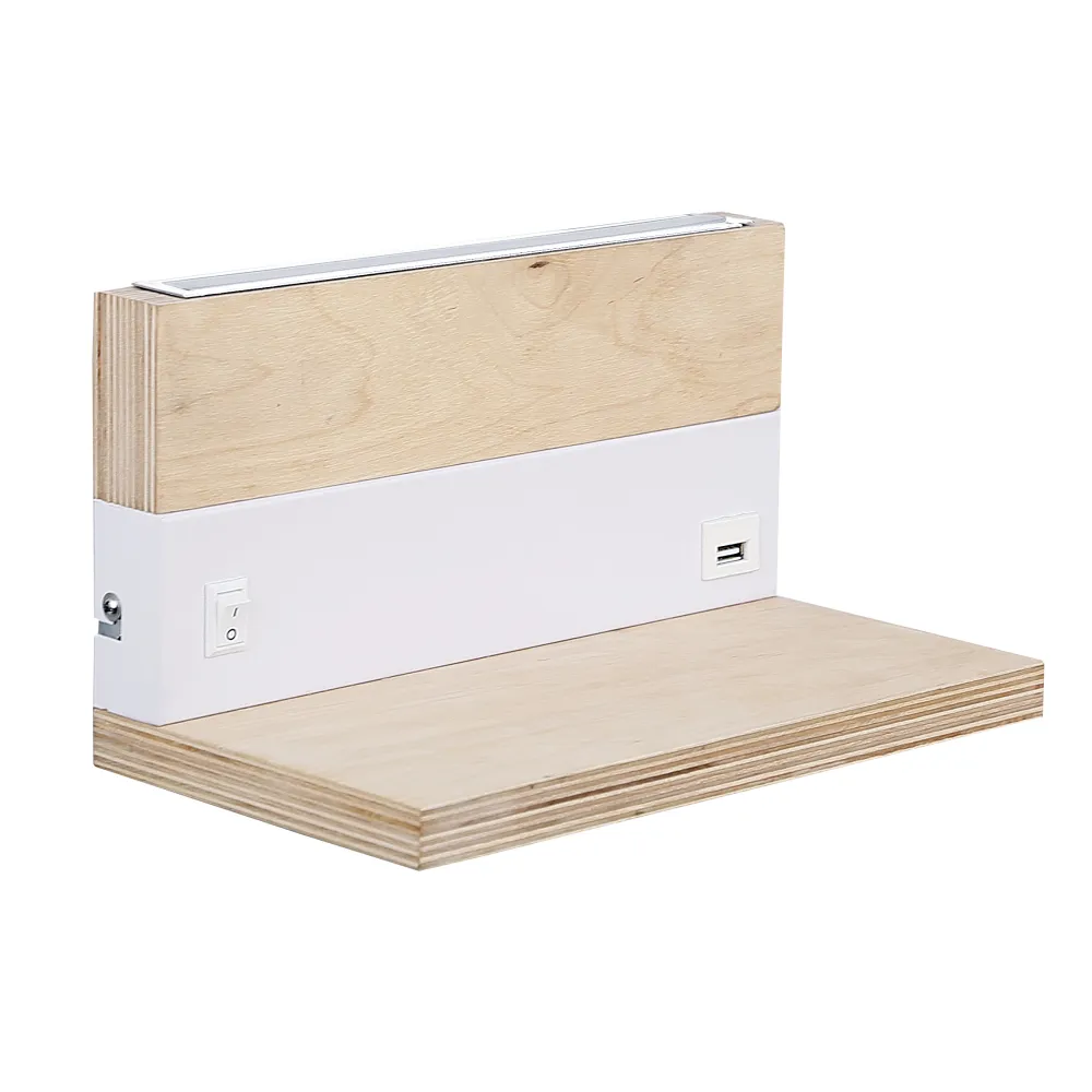 ANET DREWNO/ BIAŁY OPRAWA ŚCIENNA KINKIET NT LED 2X4W WW 4000K 400LM IP20 SKLEJKA/ METAL