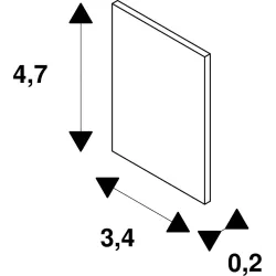 48V SYSTEM ZAŚLEPKA DO SZYNY MONTAŻOWEJ, 48 V TRACK, CZARNA