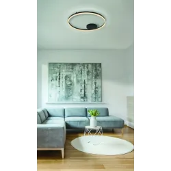 HALO TOP 120 CZARNY OPRAWA SUFITOWA PLAFON NT LED 60W 3000-6000K IP20 ALUMINIUM/ AKRYL