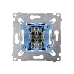 SIMON 55 MECHANIZM PRZYCISK ROLETOWY 3-POZYCYJNY 1-0-2 ZACISKI SPRĘŻYNOWE 10A 250V