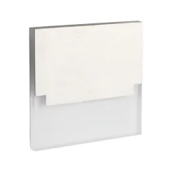 SABIK LED INOX OPRAWA SCHODOWA LED KWADRAT 1.3W 230V WW 3000K 13LM IP20 INOX SZLIFOWANA