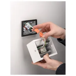 SITRA BIAŁY OPRAWA ŚCIENNA FASADOWA NT LED 6.2W 3000K/ 4000K 580LM/ 620LM IP44 ALUMINIUM/ SZKŁO