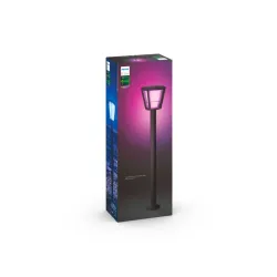 HUE ECONIC CZARNY OPRAWA LATARNIA OGRODOWA LED 15W 2000-6500K 1150LM RGB WCA IP44 ALUMINIUM/ SZKŁO
