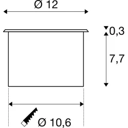 DASAR STAL NIERDZEWNA OPRAWA NAJAZDOWA LED 7W NW 4000K 540LM IP65/ IP67 STAL NIERDZEWNA 304
