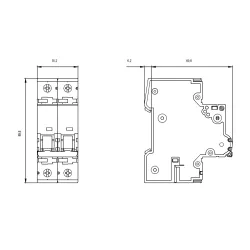 5SY4 WYŁĄCZNIK NADPRĄDOWY C 16A 1P+N 2M 10KA