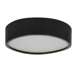 JASMIN 370-B CZARNY OPRAWA PLAFON OKRĄGŁY 2X E27/ 20W FI375 IP20 DREWNO/ SZKŁO