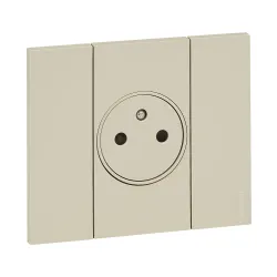 LIVING NOW MECHANIZM GNIAZDO 2M 1X Z/U ZACISKI SPRĘŻYNOWE BTICINO