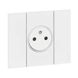 LIVING NOW MECHANIZM GNIAZDO 2M 1X Z/U ZACISKI SPRĘŻYNOWE BTICINO