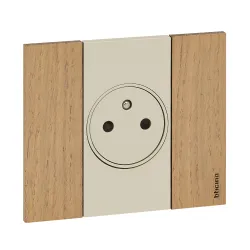 LIVING NOW MECHANIZM GNIAZDO 2M 1X Z/U ZACISKI SPRĘŻYNOWE BTICINO