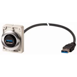 M30C-FUSB-30 GNIAZDO USB 30MM PŁASKIE Z KABLEM 30CM