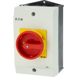 P1-25/I2-SI/HI11 25A 0-1 5P ŁĄCZNIK KRZYWKOWY 25A 5P OB 13KW IP65 NAPĘD CZERWONY/ŻÓŁTY ZAMYKANY