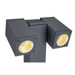 THEO ANTRACYT OPRAWA PODŁOGOWA 2X GU10/ 7W IP44 ALUMINIUM