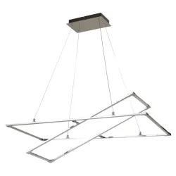 KSEROS SREBRNY OPRAWA WISZĄCA LED 45W NW 4000K IP20 METAL/ AKRYL