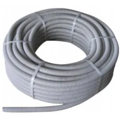 IPS-25F-50 SZARY RURA KARBOWANA PESZEL PVC FI25/18.2 Z PILOTEM 320N/5CM TUBE