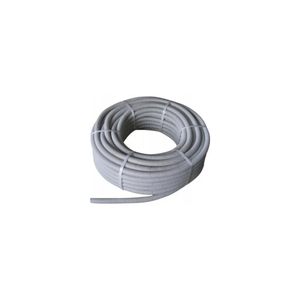 IPS-25F-50 SZARY RURA KARBOWANA PESZEL PVC FI25/18.2 Z PILOTEM 320N/5CM TUBE