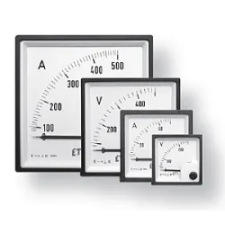 PQ72 250V MIERNIK MAGNETOELEKTR. 72X72 90ST 250V POMIAR BEZPOŚREDNI ETIMETR