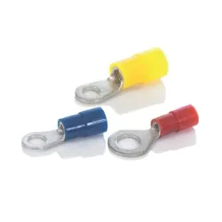 TIKO-2.5M8-PA KOŃCÓWKA OCZKOWA IZOLOWANA 2.5/8MM NIEBIESKI (100SZT)