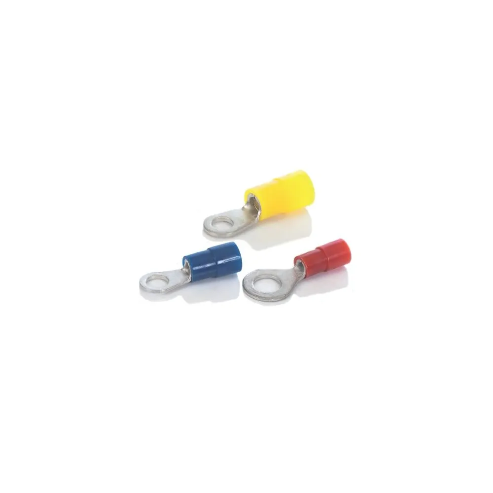 TIKO-2.5M8-PA KOŃCÓWKA OCZKOWA IZOLOWANA 2.5/8MM NIEBIESKI (100SZT)