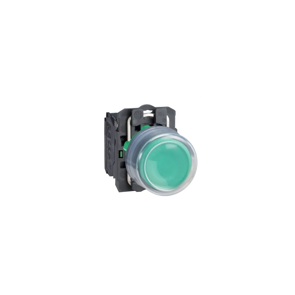 Schneider Electric Harmony XB5 Przycisk okapturzony, zielony, plastikowy, XB5AP31