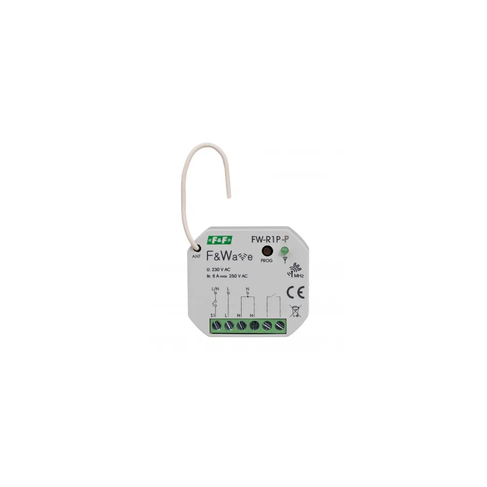 FW-R1P-P RADIOWY POJEDYŃCZY PRZEKAŹNIK BISTABILNY DO PUSZKI OWEJ O60 85÷265V AC/DC MULTIFUNKCYJNY