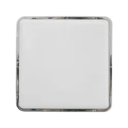 TAHOE II CHROM/ BIAŁY OPRAWA SUFITOWA PLAFON NT 2X E27/ 15W IP65 TWORZYWO ABS/ TWORZYWO PC