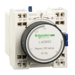 Schneider Electric Blok styków pomocniczych opóźniających 0,1-30s TeSys 1NO 1NC zaciski sprężynowe, LADR23